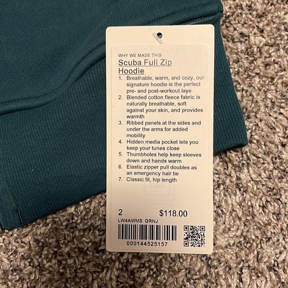 Lululemon Scuba Full Zip Hoodie - Picture 2 of 2